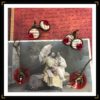 Zhirondelles BO bronze plastique rouge ZhistoiresdA