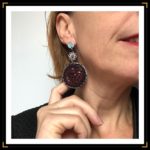 Boucles Zinsoumises acierinox argente noir portees