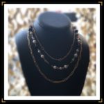 Zatemporel collier triple acierinoxdore ZU