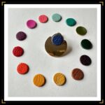 Boucle d'oreille plateau cuir